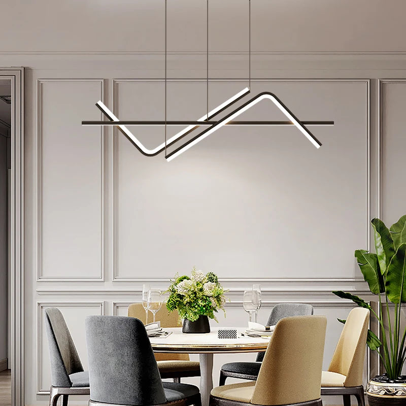 lustre led moderne pour restaurant hôtel café bureau