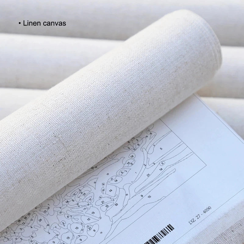peinture moderne par numéros fleurs toile artisanat pour adultes