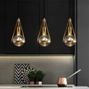 Suspension Cristal Cuivre Luxe Moderne
