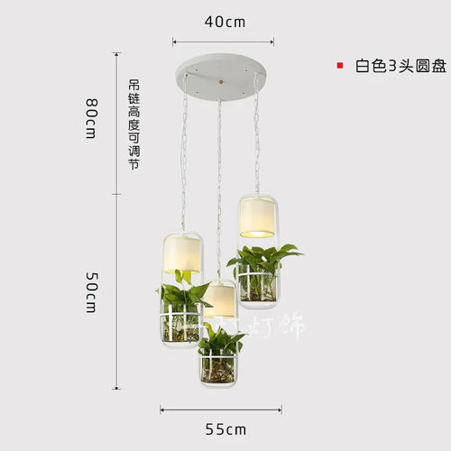 suspension moderne en forme de plante chinoise pour bar et restaurant - vue 13 sur 13