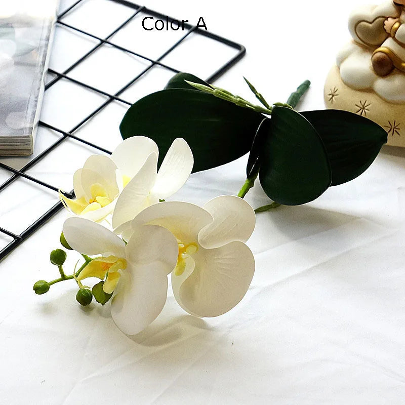 mini branche dorchidée artificielle pour décoration de mariage et domicile - vue 6 sur 13