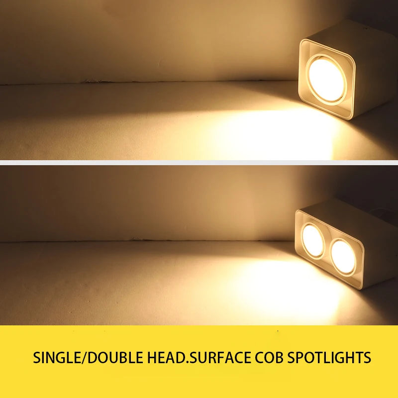 saiyo spot led carré surface réglable pour magasin de cuisine - vue 3 sur 5