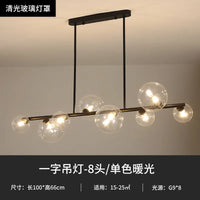 lustre led nordique moderne en boule de verre éclairage industriel