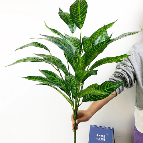 grande plante tropicale artificielle avec feuilles pour décoration intérieure - vue 8 sur 13