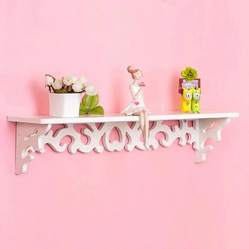 étagère murale en bois sculpté pour décoration intérieure
