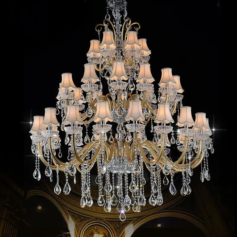 lustre moderne en cristal pour un éclairage élégant et raffiné - vue 6 sur 6