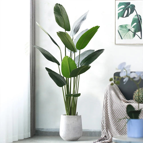 plantes tropicales arbre artificiel en pot décoration intérieure et extérieure - vue 2 sur 8