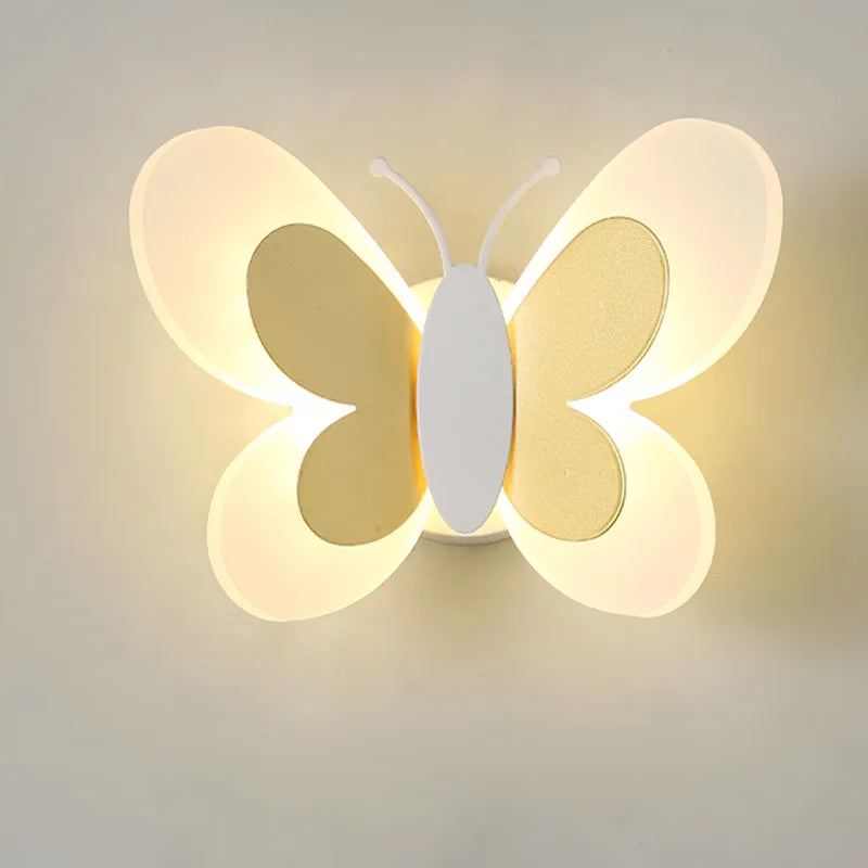 Applique murale LED enfant papillon