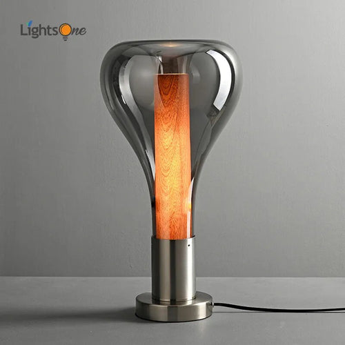 Lampe de table en verre minimaliste nordique