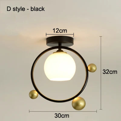 plafonnier moderne à leds pour hall d'entrée et balcon - vue 9 sur 20