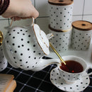 Service a the anglais porcelaine fine peint main