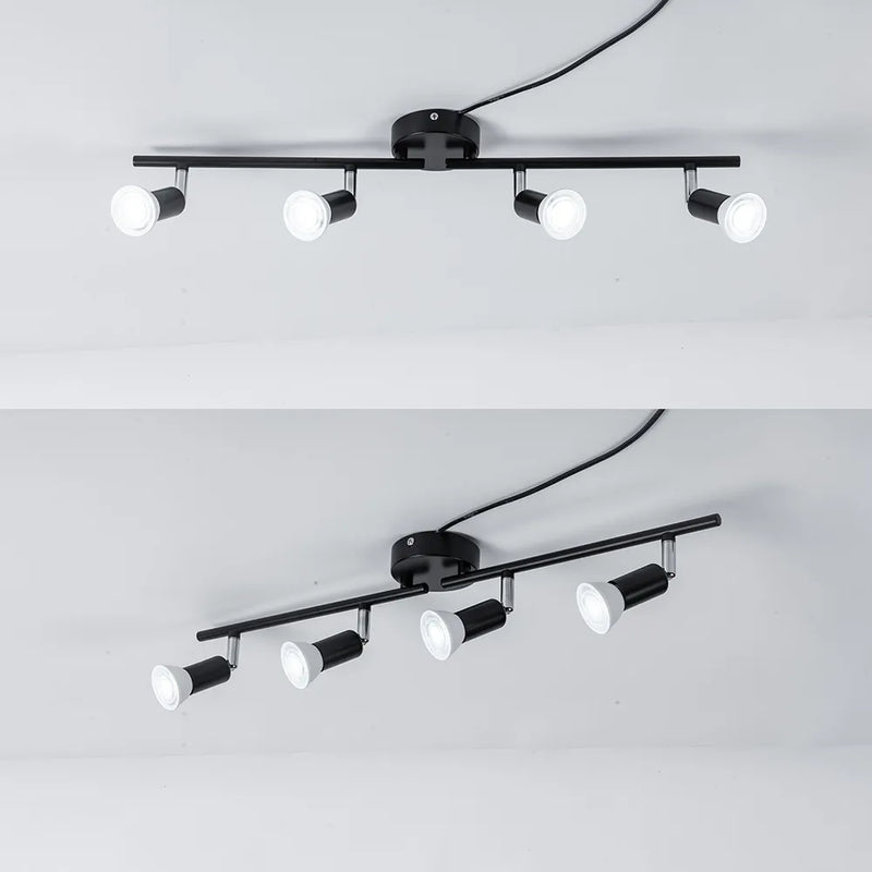 Plafonniers LED réglables pour salon chambre cuisine décoration 2/3/4/6 têtes rotatif Design plafonnier lampe