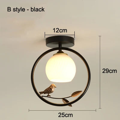 plafonnier moderne à leds pour hall d'entrée et balcon - vue 18 sur 20