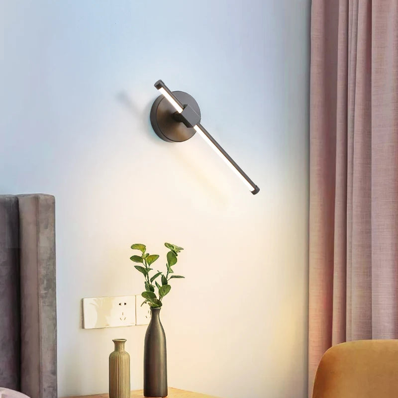 lampe de chevet moderne simple pour éclairage d'hôtel et télévision - vue 6 sur 10