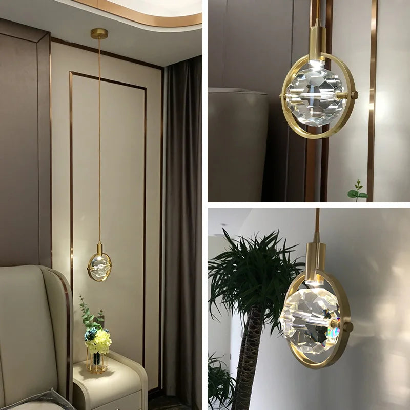 lustre en cristal créatif pour décoration intérieure moderne - vue 5 sur 8