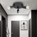 plafonnier led rotatif réglable noir/blanc/argent