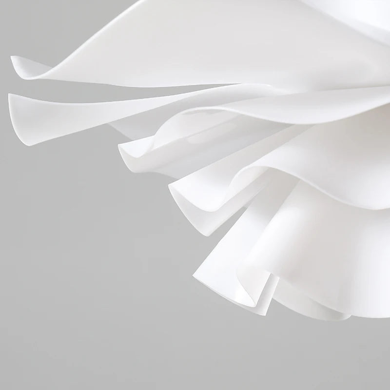 Lustre à fleurs blanches design nordique suspension pour chambre salon Bar lampe à manger chambre d'enfants suspension danoise