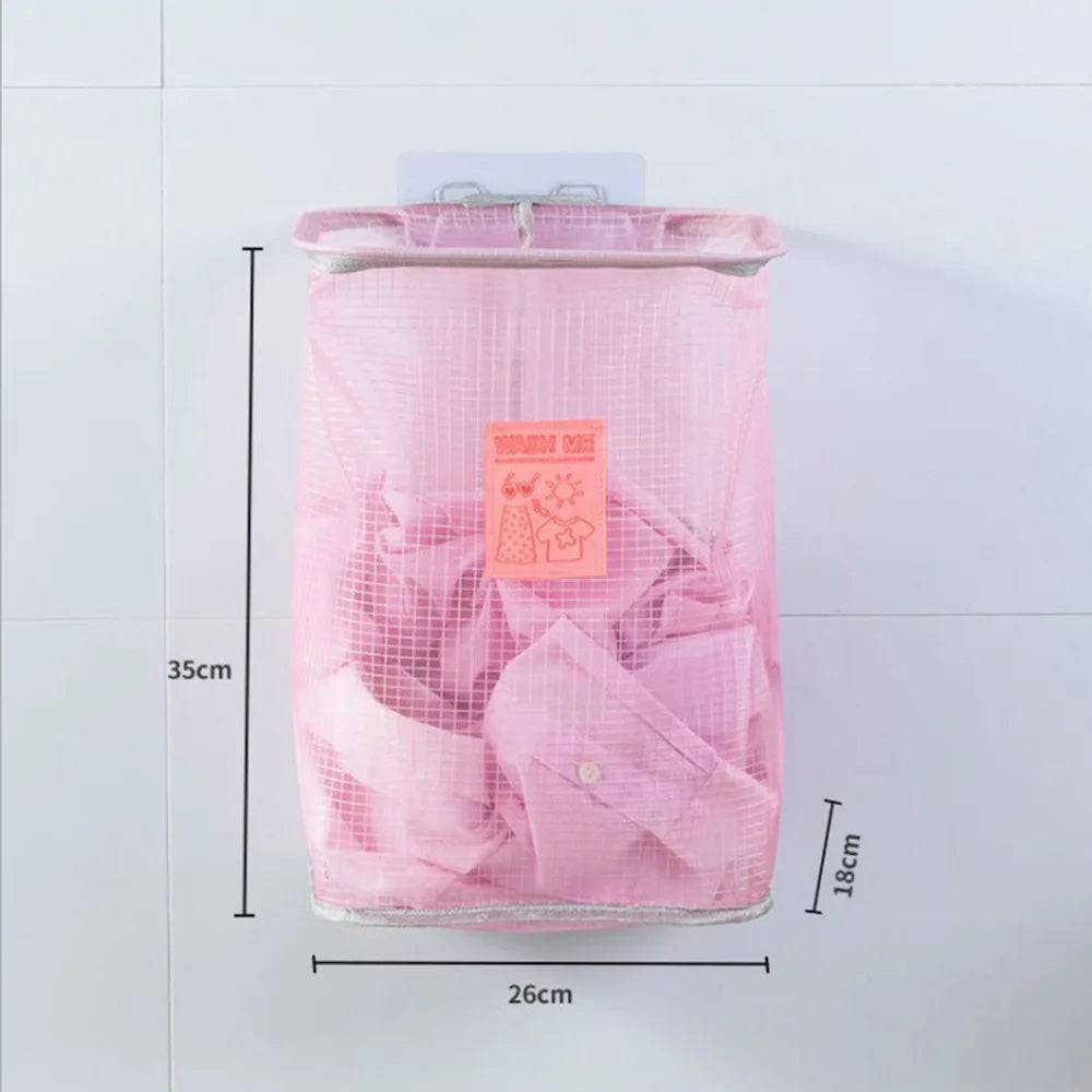 panier à linge mural pliable pour rangement et organisation - vue 9 sur 9