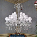 lustre en cristal noir pour un éclairage luxueux et élégant