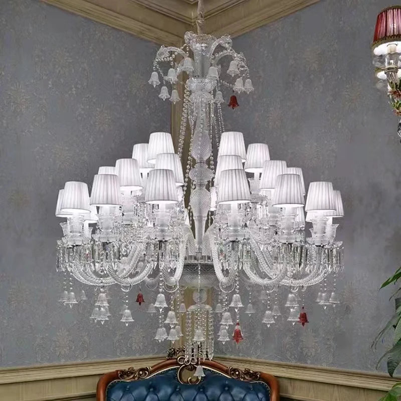 lustre en cristal noir pour un éclairage luxueux et élégant - vue 2 sur 21