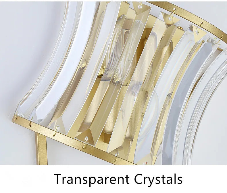applique murale moderne en cristal pour un éclairage élégant - vue 6 sur 7