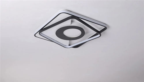 plafonnier led carré moderne à intensité variable pour intérieur maison - vue 5 sur 6