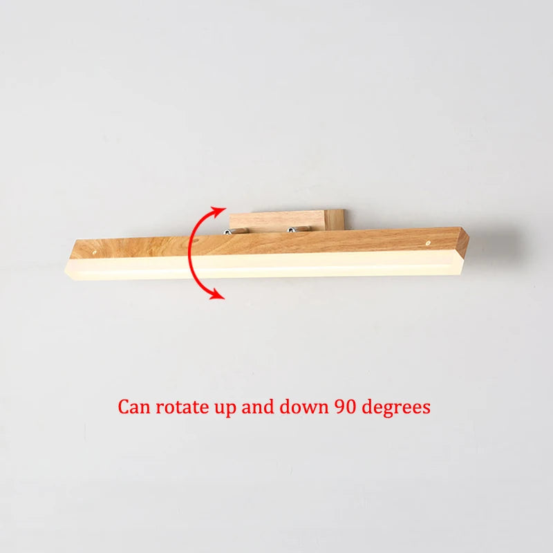 applique murale led en bois au design nordique moderne pour intérieur