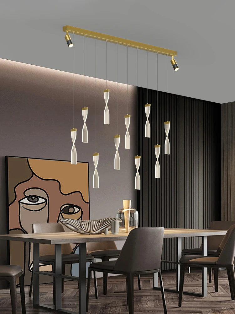 lustre de luxe moderne nordique étoile design led créatif