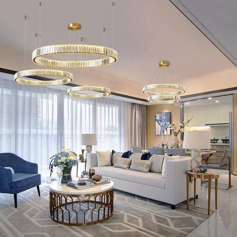 lustre moderne en cristal design haut de gamme élégant et raffiné - vue 6 sur 18