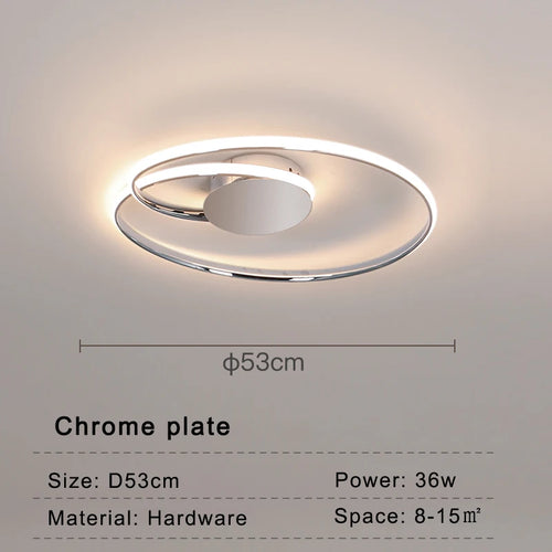 plafonnier led moderne pour décoration intérieure design élégant - vue 9 sur 10