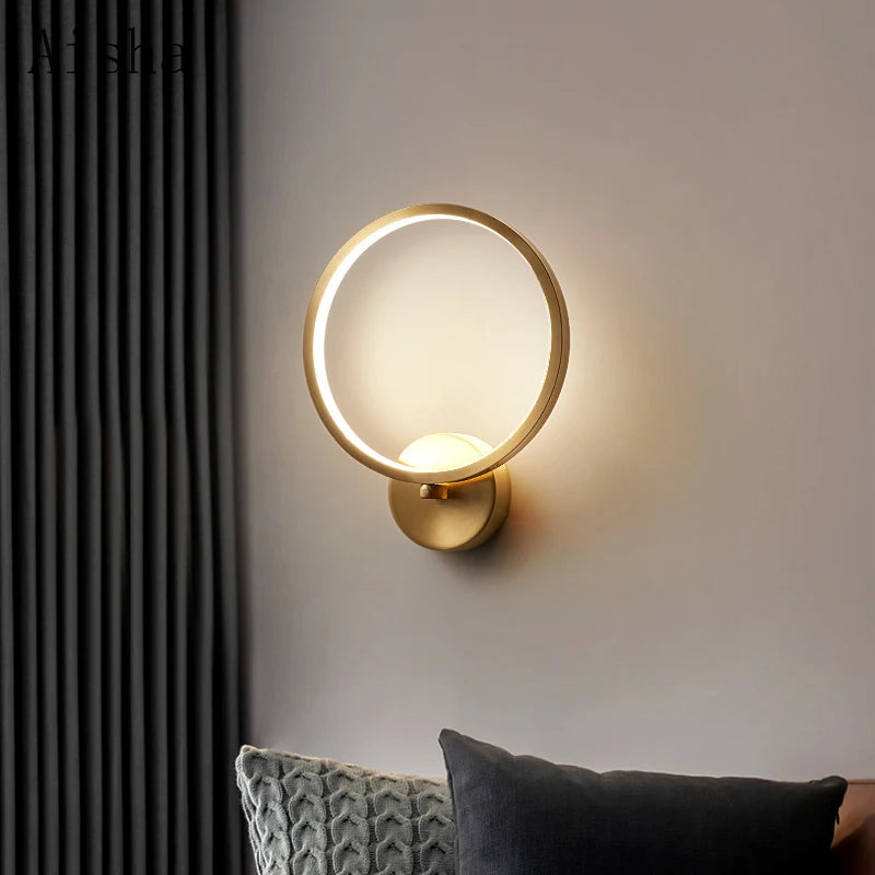 applique murale led moderne lumineuse pour décoration intérieure - vue 4 sur 8