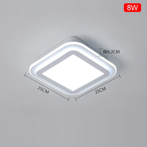 plafonnier nordique moderne à leds acrylique pour décoration intérieure - vue 11 sur 10