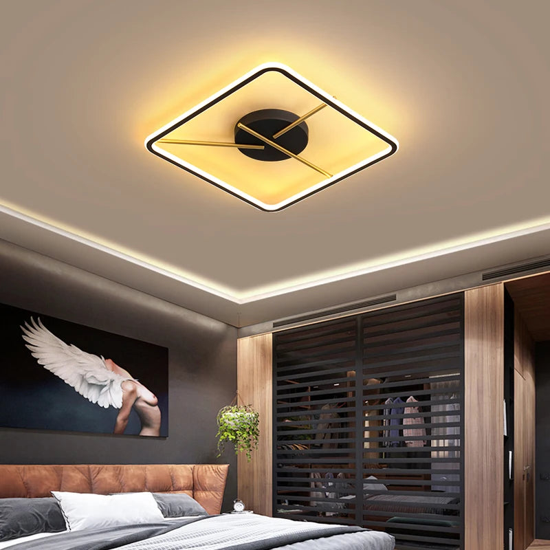plafonnier moderne télécommandé pour intérieur villa restaurant hôtel - vue 3 sur 12
