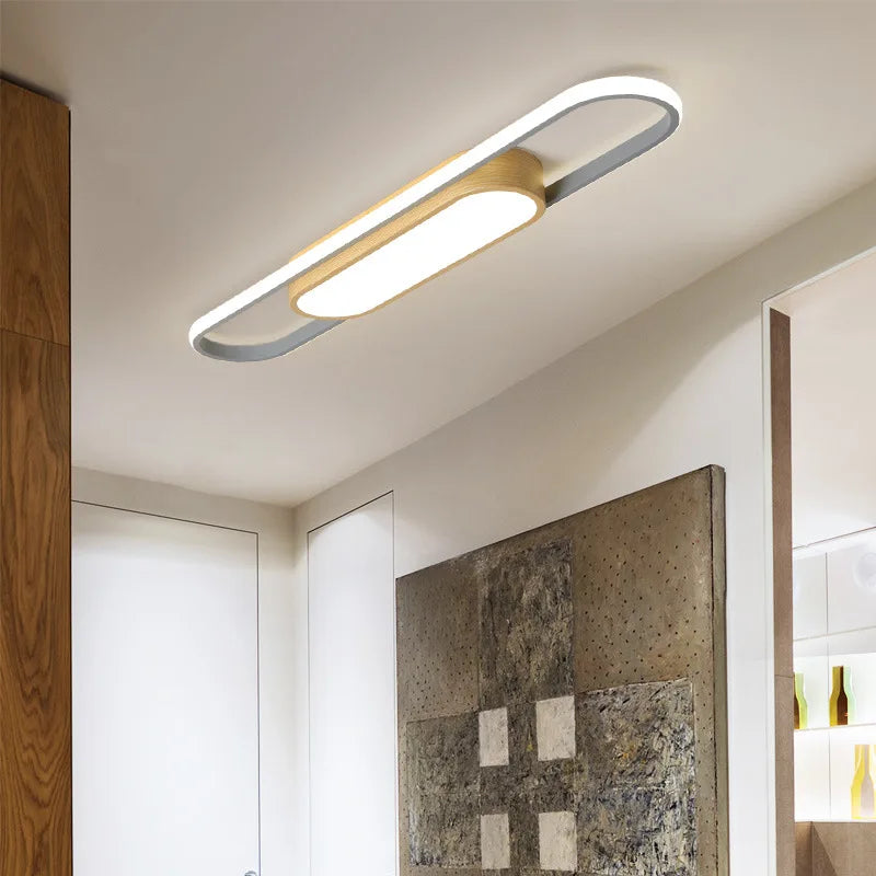 plafonnier led longue bande simple et moderne pour éclairage - vue 6 sur 9