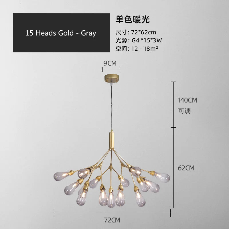 lustre luciole design post-moderne pour intérieur élégant et créatif - vue 20 sur 23