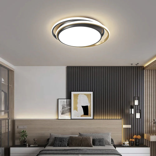 plafonnier led géométrie créative simplicité élégance éclairage intérieur - vue 6 sur 11