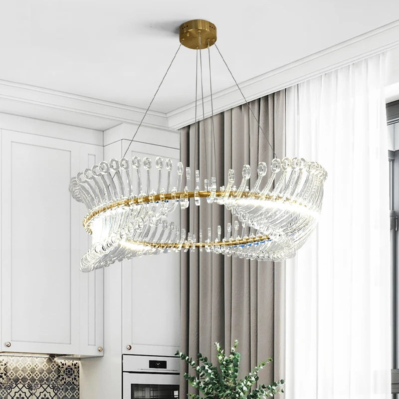 lustre design moderne led luminaire simple nordique suspendu - vue 3 sur 9