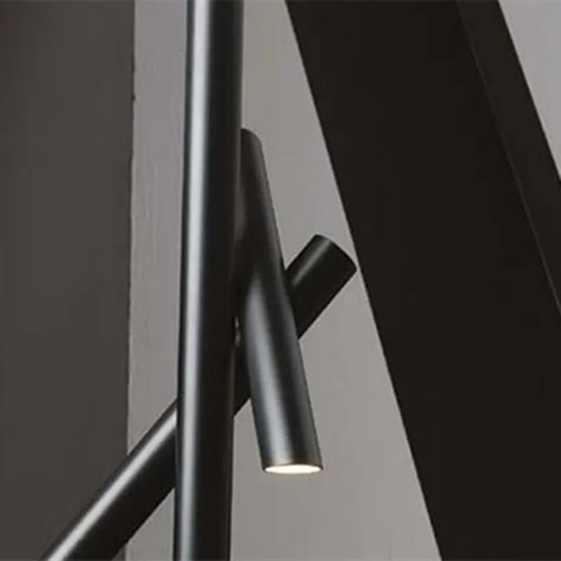 suspension moderne en métal design tubes créatifs pour intérieur - vue 8 sur 9