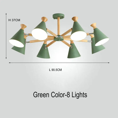 suspension nordique en bois pour décoration intérieure - vue 17 sur 26