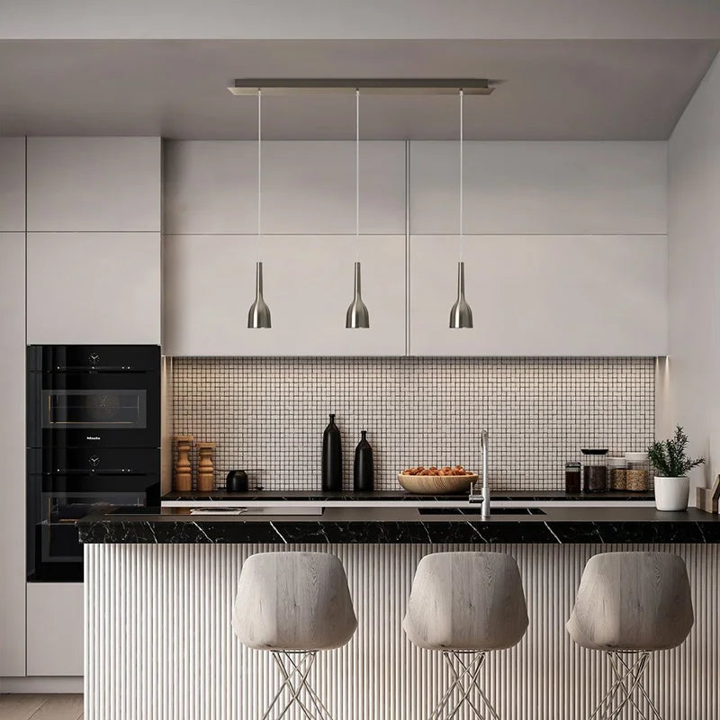 Suspension design LED nordique Nickel brossé - vue 4 sur 6