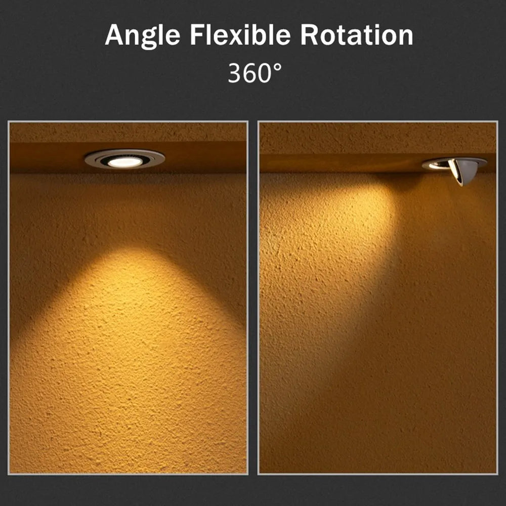 spot led encastrable rotatif avec intensité lumineuse réglable - vue 5 sur 5