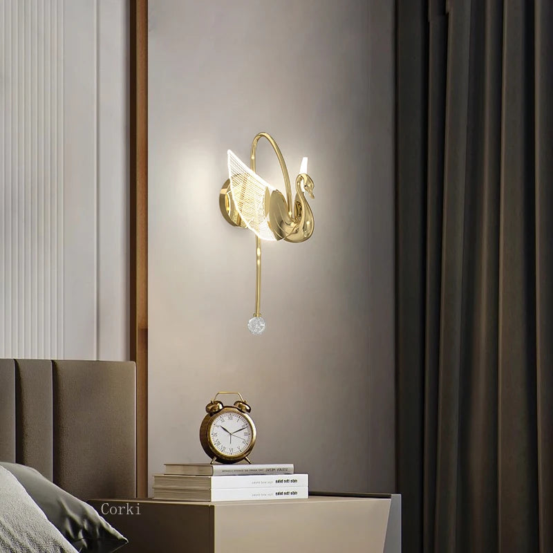 applique murale led nordique design luxe pour intérieur élégant - vue 4 sur 8