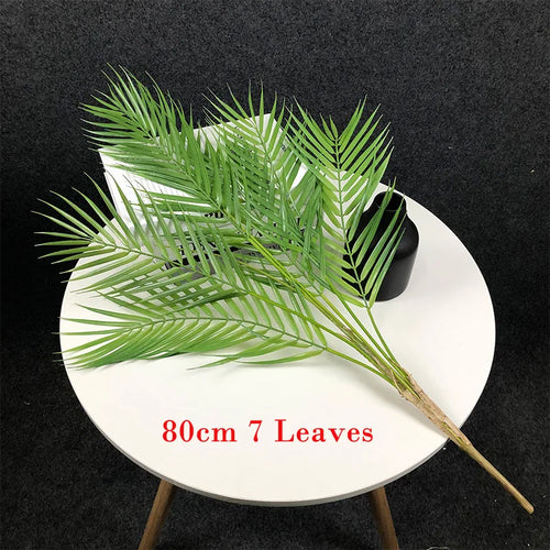 plantes tropicales palmier artificiel avec feuilles monstera décoration jardin - vue 8 sur 12