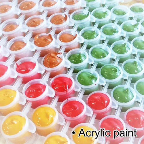 kit de peinture abstraite par numéros pour décoration artisanale - vue 6 sur 7
