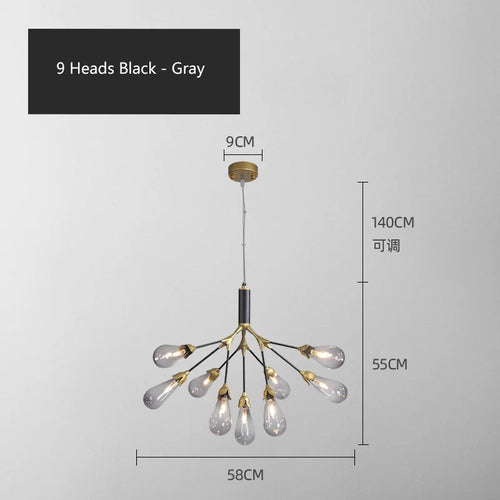 lustre luciole design post-moderne pour intérieur élégant et créatif - vue 12 sur 23
