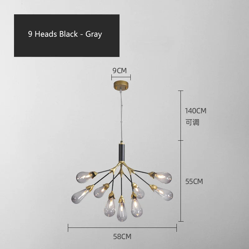 lustre luciole design post-moderne pour intérieur élégant et créatif - vue 11 sur 23