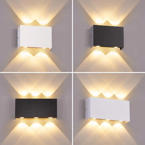 Applique murale led extérieure étanche en aluminium moderne nordique - vue 2 sur 11