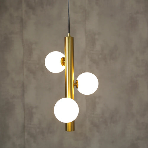 lustre moderne en verre mat suspension led luminarias