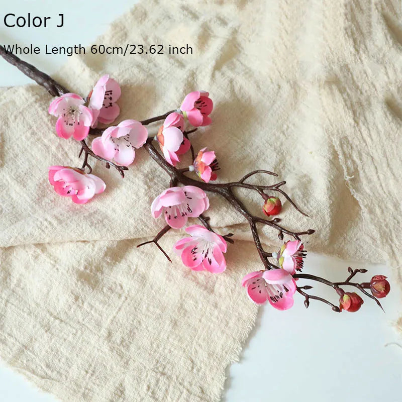 branche de fleurs artificielles de cerisier pour décoration automnale - vue 6 sur 17