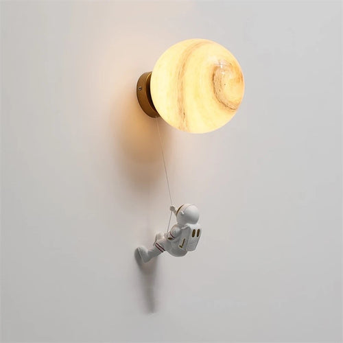 applique murale astronaute moderne pour chevet d'enfant décoration étoile lune